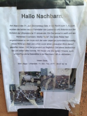 Fahrraddiebstahl in der Nachbarschaft | Foto: Neckarstadtblog