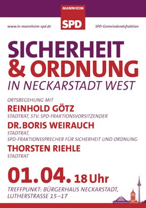 Plakat SO Neckarstadt West k1 300x425 - SPD-Sicherheitstour durch die Neckarstadt-West
