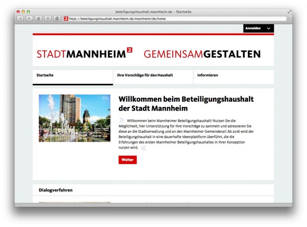 Beteiligungshaushalt Webseite 620x460 - Mannheimer Beteiligungshaushalt – Frist für Vorschläge läuft ab