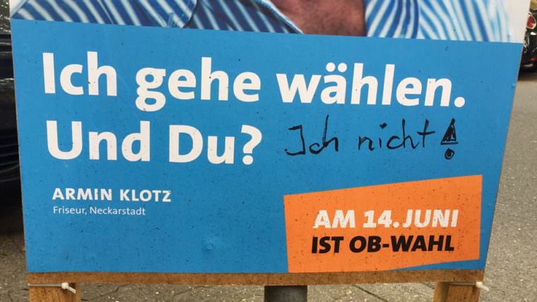 waehlen ich nicht 760x428 - SPD-Bezirksbeiräte wollen Demokratie-Offensive für Neckarstadt-West starten