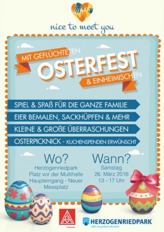 Flyer: "Nice to meet you"-Osterfest