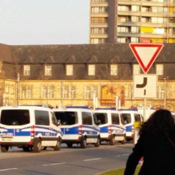 symbolbild polizei alter messplatz - Friedliche Demo gegen die türkische Regierung