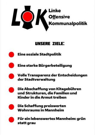 Flyer der Initiative | Bild: LOK Mannheim