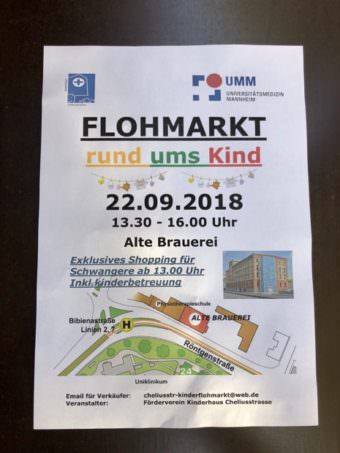 Flyer Kinderflohmarkt September 2018