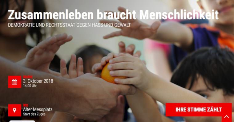 kampagnen webseite screenshot 760x398 - "Unser Zusammenleben braucht Menschlichkeit"