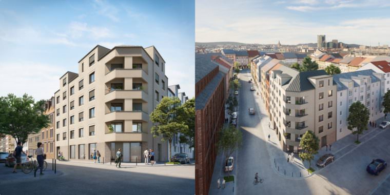 rendering hafenstr66 gbg 760x380 - Protest führt zu gefördertem Wohnungs&shy;neubau in der Hafen&shy;straße 66