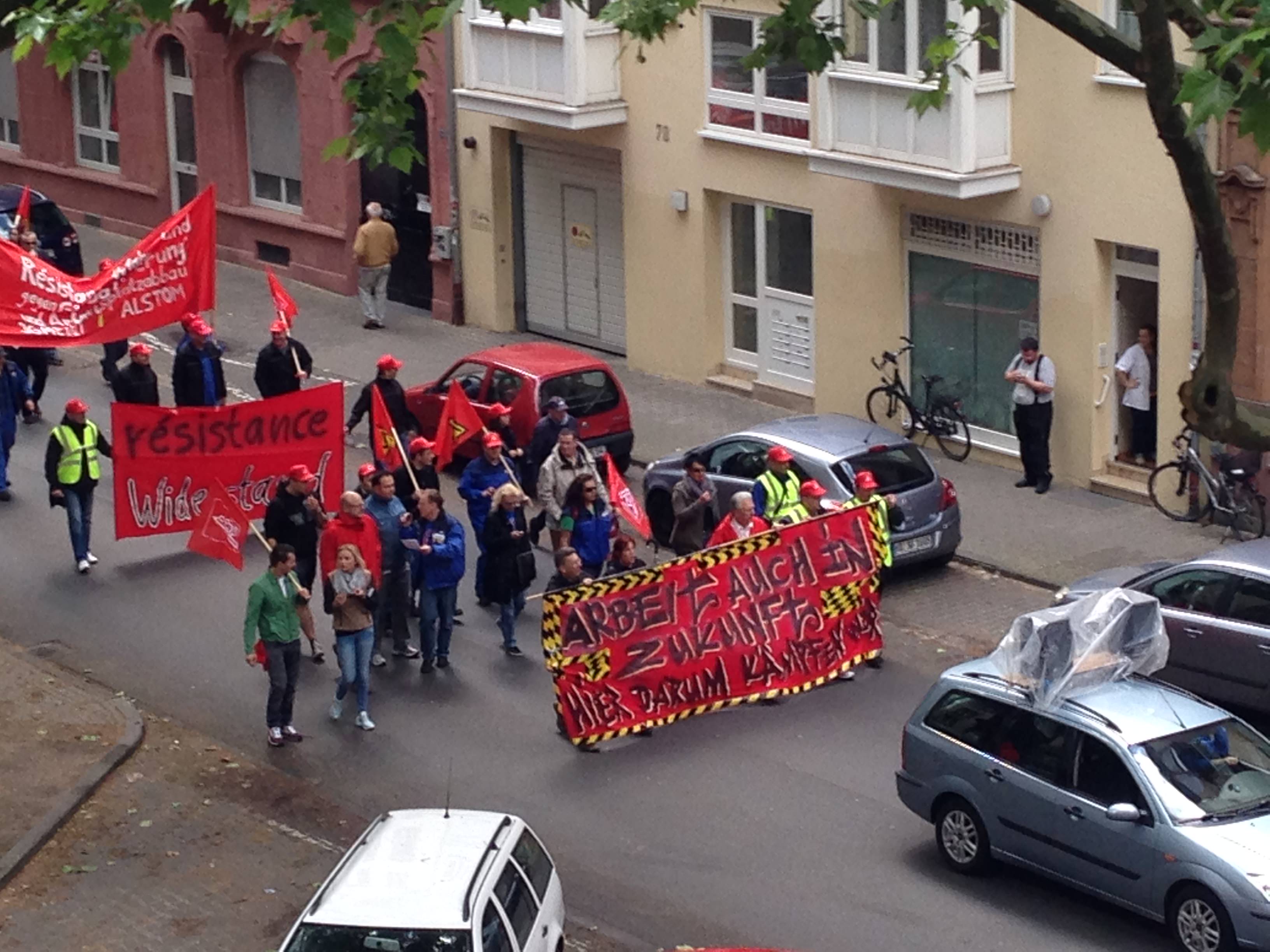 Alstom-Demozug in der Neckarstadt | Foto: privat