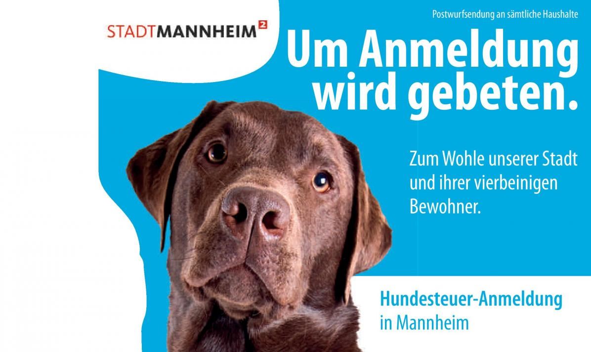Ausschnitt der Vorderseite der Postkarte "Um Anmeldung wird gebeten" | Bild: Stadt Mannheim