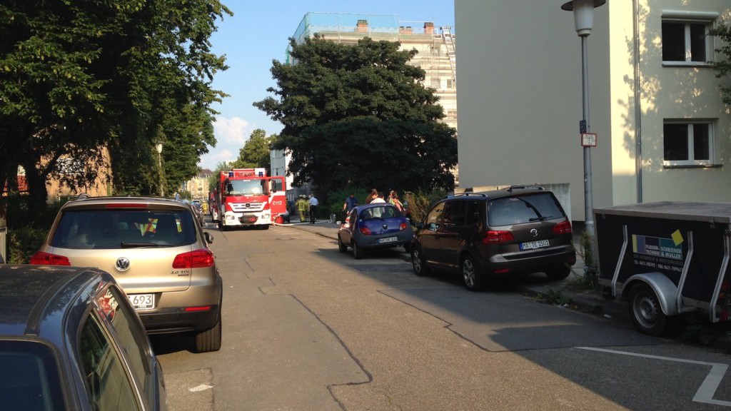 Feuerwehreinsatz in der Mainstraße | Foto: Neckarstadtblog