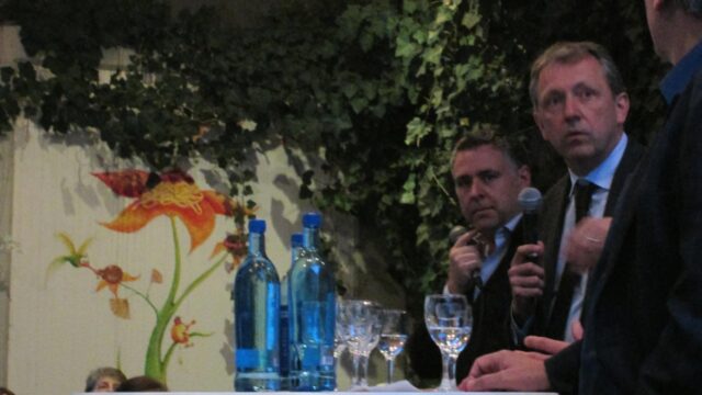 v.l. Stadtrat Riehle, Oberbürgermeister Kurz, Stadtrat Götz | Foto: Neckarstadtblog