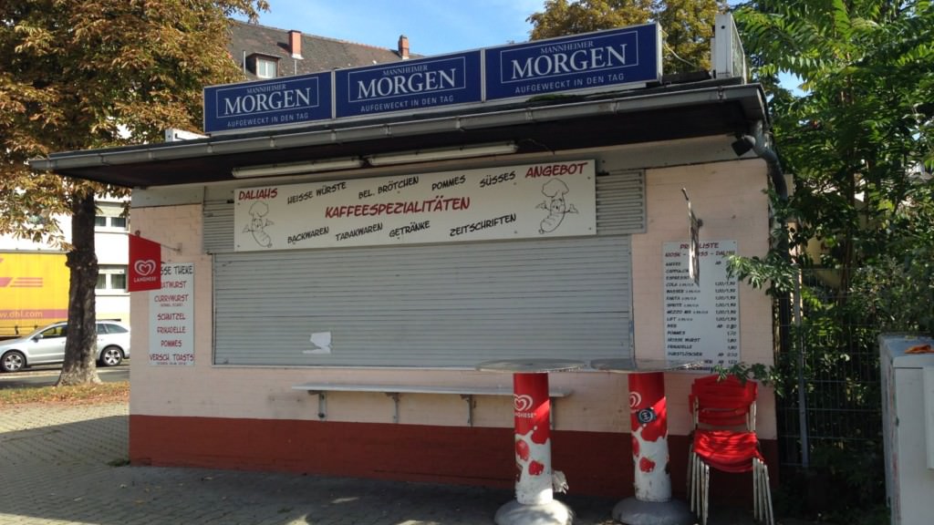 Der geschlossene Kiosk an der Ecke Bibienastraße | Foto: Neckarstadtblog