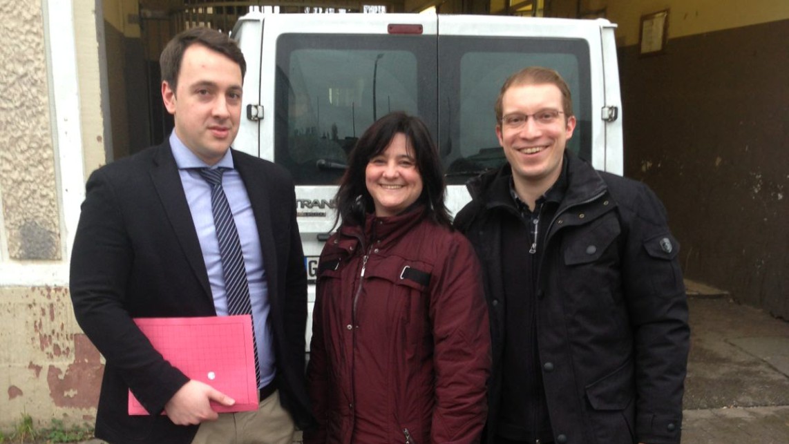 Informierten sich über Flüchtlinge in der Neckarstadt-West: CDU-Bezirksbeiräte Karin Urbansky und Christian Stalf (r.) mit Jens Nottermann vom Regierungspräsidium Karlsruhe | Foto: CDU-Ortsverband Mannheim-Neckarstadt