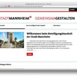 Mannheimer Beteiligungshaushalt – Frist für Vorschläge läuft ab