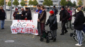 Am Anfang stand die Kundgebung der Initiative FairMieten auf dem Alten Messplatz | Foto: M. Schülke