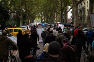 Als nächstes führte der Zug durch Holzbauer- und Melchiorstraße.