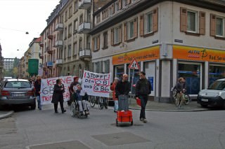 Auf der Ecke Kobellstraße/Lenaustraße konnte das Schlimmste verhindert werden. Hier wollte die VBL ihre Wohnungen meistbietend abstoßen.