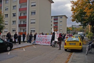 Die Häuser zur Linken wurden vor einiger Zeit von der GBG saniert. Das reicht, meint die GBG. Gegenüber soll dafür abgerissen werden.