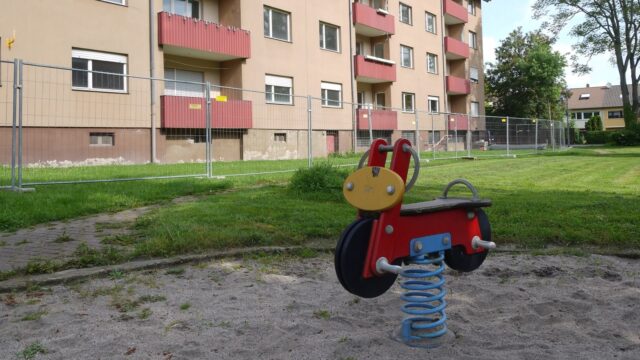 Das Spiel ist aus. Hier schwingt nur noch die Abrissbirne | Foto: M. Schülke