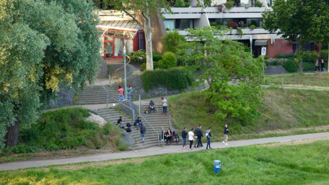 Aufenthaltsort Treppenabgang zum Neckarufer | Foto: M. Schülke