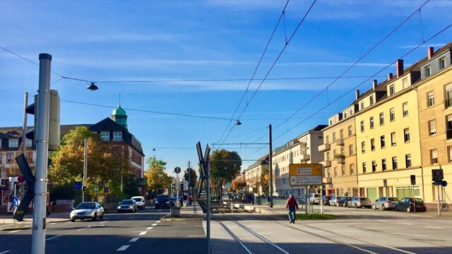 Die Straßenbahnhaltestelle Lange Rötterstraße | Foto: Neckarstadtblog