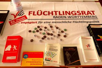 Infomaterial bei der Fachtagung der Linken im Bürgerhaus Neckarstadt-West | Foto: Christian Ratz