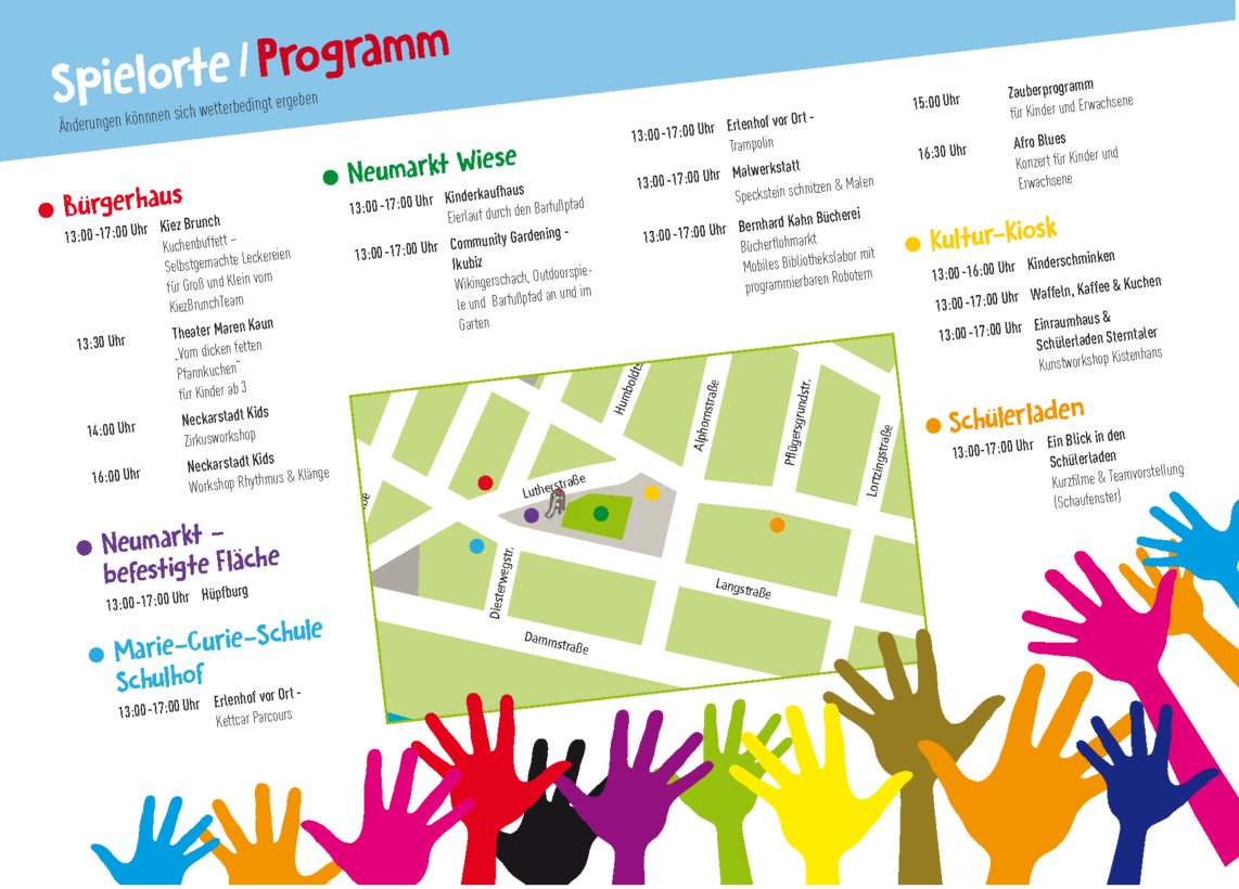 Familienfest 2018 Programmflyer | Bild: Quartiermanagement Neckarstadt-West