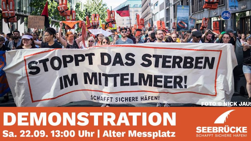 Die Initiative "Seebrücke Mannheim" ruft zur Demo auf | Quelle: Facebook