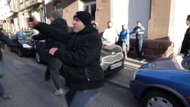 Der Moment des Pfeffersprayangriffs | VIdeostandbild: privat