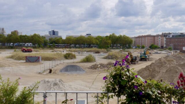 Die Baufelder 4 und 5 aus der Sicht der Wohnprojekte auf Turley (Archivbild 2016) | Foto: M. Schülke