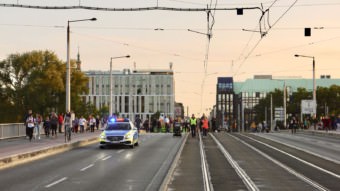 "Fridays for Future" auf der Kurpfalzbrücke | Foto: M. Schülke