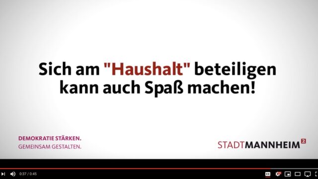 Werbevideo zum Beteiligungshaushalt 2019 | Screenshot: YouTube