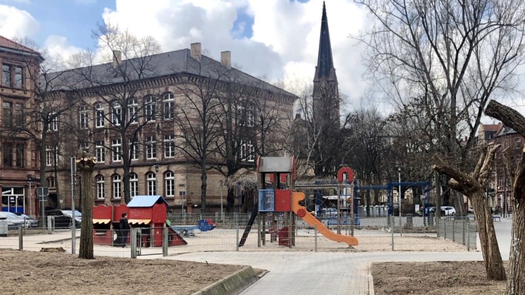 Der Spielplatz am Neumarkt (Archivbild, Februar 2019) | Foto: M. Schülke