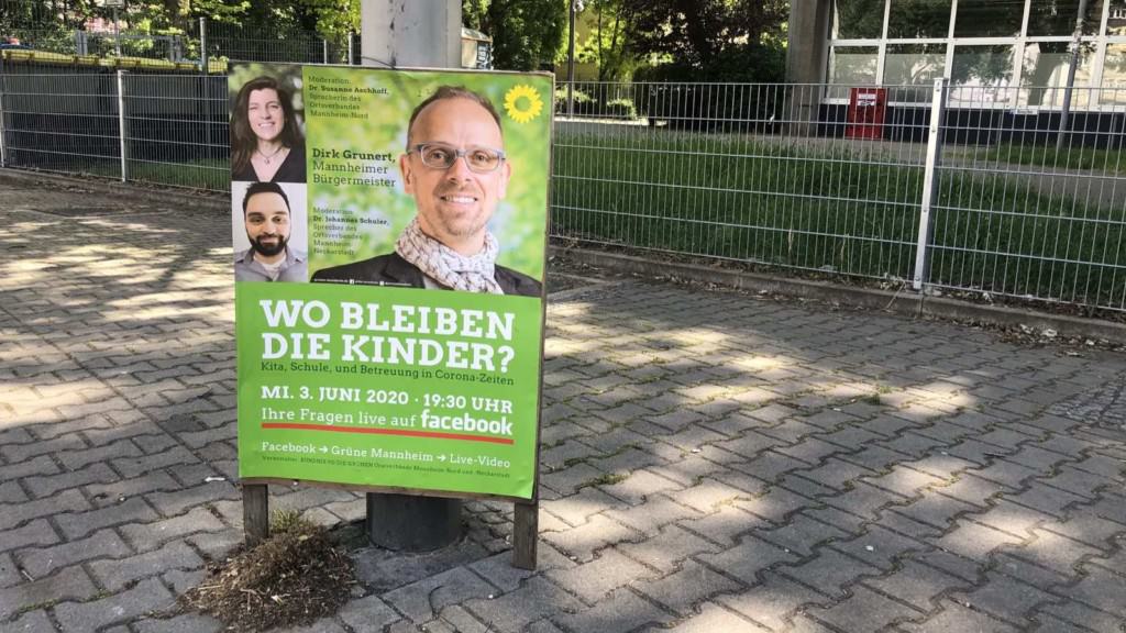 Werbeplakat für die Online-Veranstaltung mit dem Grünen Bildungsbürgermeister Dirk Grunert | Foto: M. Schülke