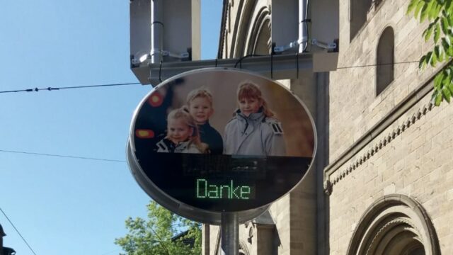 Die Displays sagen "Danke" | Foto: M.S.