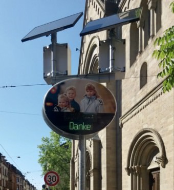 Die Displays sagen "Danke" | Foto: M.S.