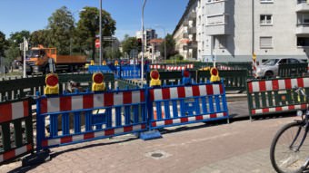 Nicht-motorisierte Verkehrsteilnehmende haben bei den Baustellen meist das Nachsehen, ob mit Fahrrad, Rollstuhl oder Kinderwagen | Foto: M. Schülke