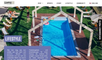 Das ist Lifestyle: Mit BAföG und Nebenjob am heimischen Pool abhängen | Screenshot: Campus68.de