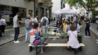 Rundgang zum Verkehrsversuch Neckarstadt-Ost | Foto: M. Schülke