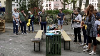 Rundgang zum Verkehrsversuch Neckarstadt-Ost | Foto: M. Schülke