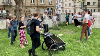 Rundgang zum Verkehrsversuch Neckarstadt-Ost | Foto: M. Schülke