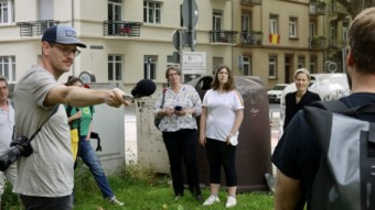 Rundgang zum Verkehrsversuch Neckarstadt-Ost | Foto: M. Schülke