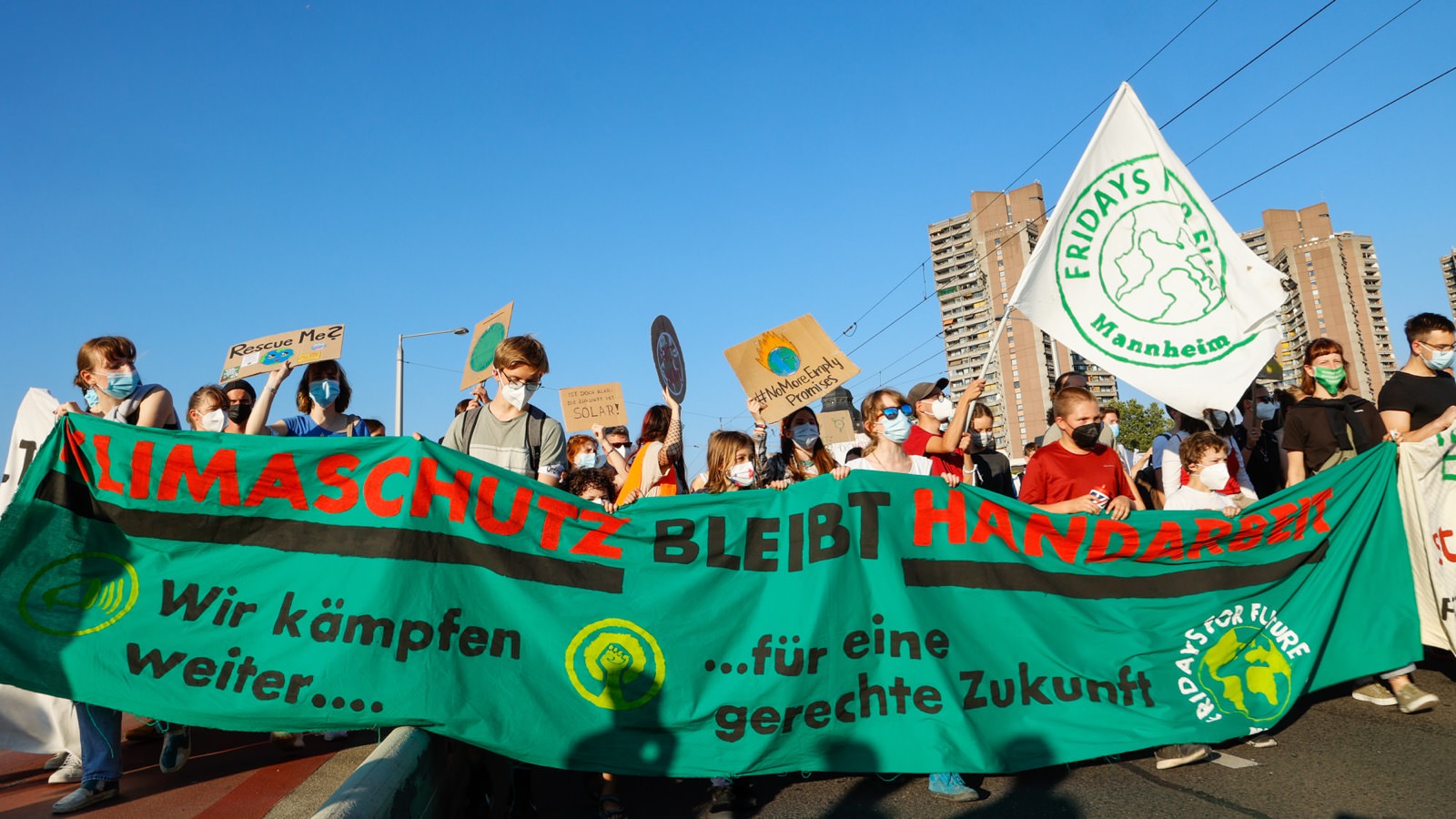 Demonstration von "Fridays for Future" am 24. September 2021 in Mannheim. Das Motto war "Alle fürs Klima". Die Demo fand im Rahmen eines Globalen Klimastreiktags statt | Foto: CKI