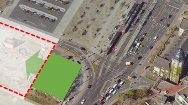 Auf dem südlichen Gelände des Alten Messplatzes wird das "Forum Deutsche Sprache" entstehen | Bild: Stadt Mannheim