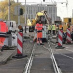 Umleitung der Stadtbahnlinien wegen Gleiserneuerung Kurpfalzbrücke