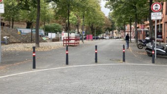 Die Sperrung der Lutherstraße zwischen Bürgerhaus und Spielplatz soll Kindern das gefahrlose Überqueren ermöglichen | Foto: M. Schülke