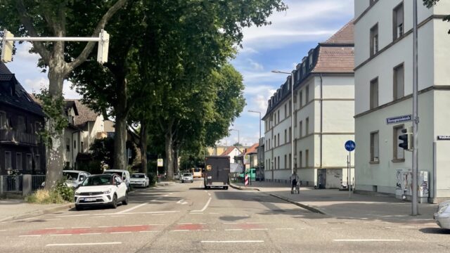 Mehr Sicherheit in Fahrtrichtung Westen soll ein neuer Radfahrstreifen schaffen | Foto: Neckarstadtblog / NW