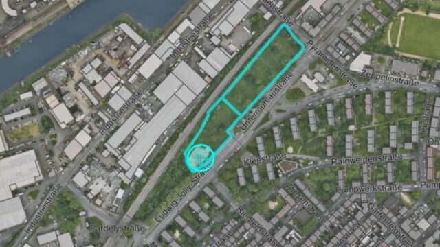 Die geplante Lage der neuen Feuerwache in Neckarstadt-West | Bild: Stadt Mannheim