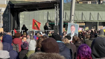 "Wir sind die Brandmauer!"-Demo am 1. Februar 2025 | Foto: M. Schülke