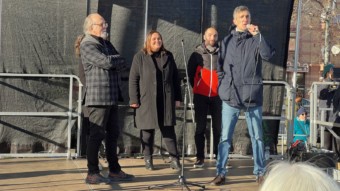 "Wir sind die Brandmauer!"-Demo am 1. Februar 2025 | Foto: M. Schülke