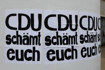Protest gegen Merz in Feudenheim | Foto: CKI